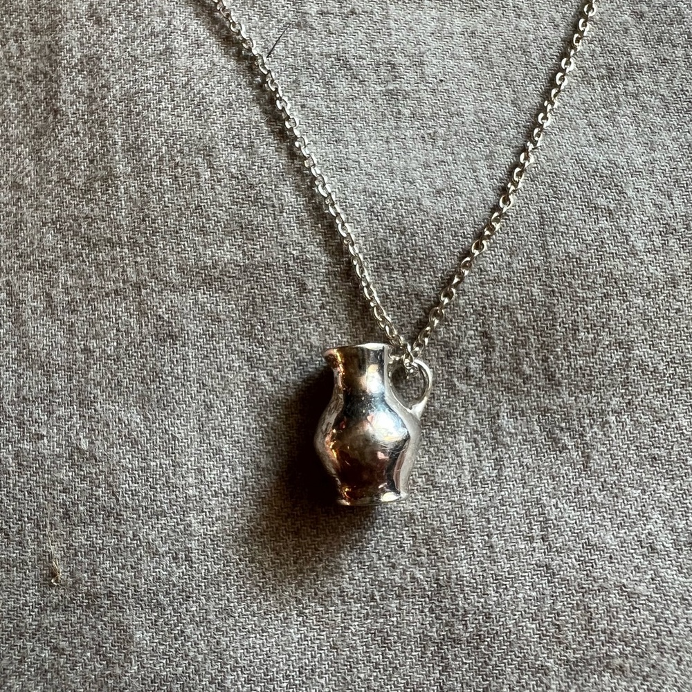 Noonday Collection petite pitcher Sterling silver necklace.
